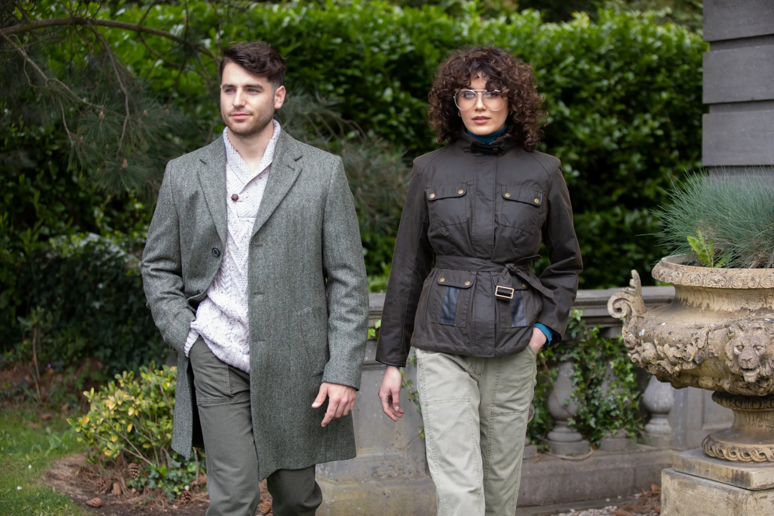 Cara Utility Wax Jacket - Olive