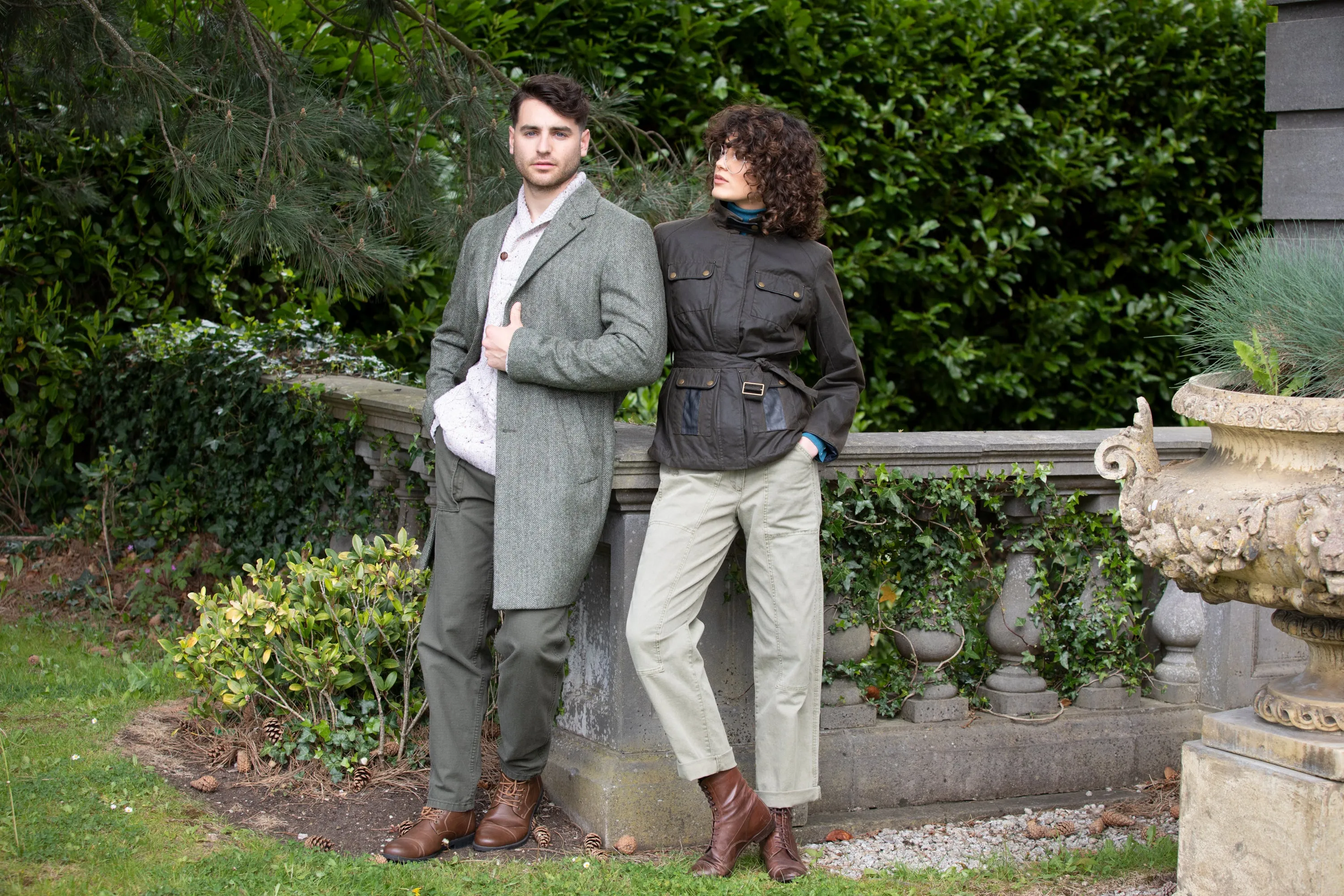 Cara Utility Wax Jacket - Olive