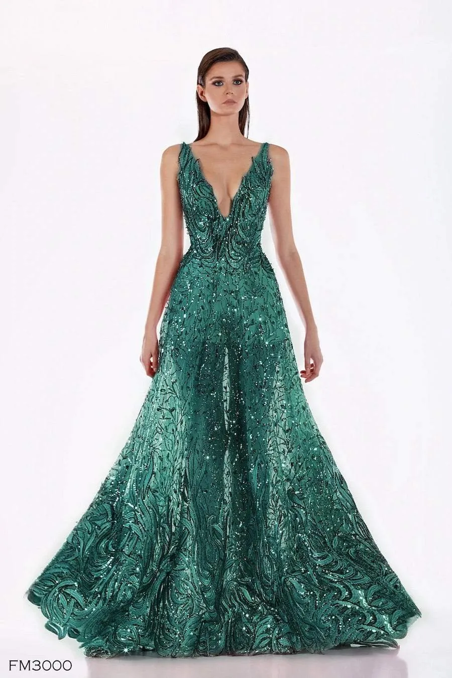 Del Green Evening Dress
