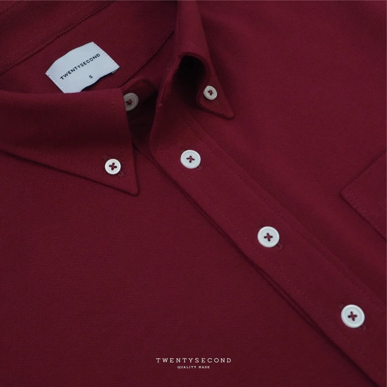 DOVER POPOVER POLO TEE - RED