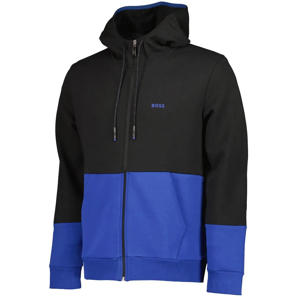 Embroidered Logo Zip Hoodie