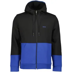 Embroidered Logo Zip Hoodie