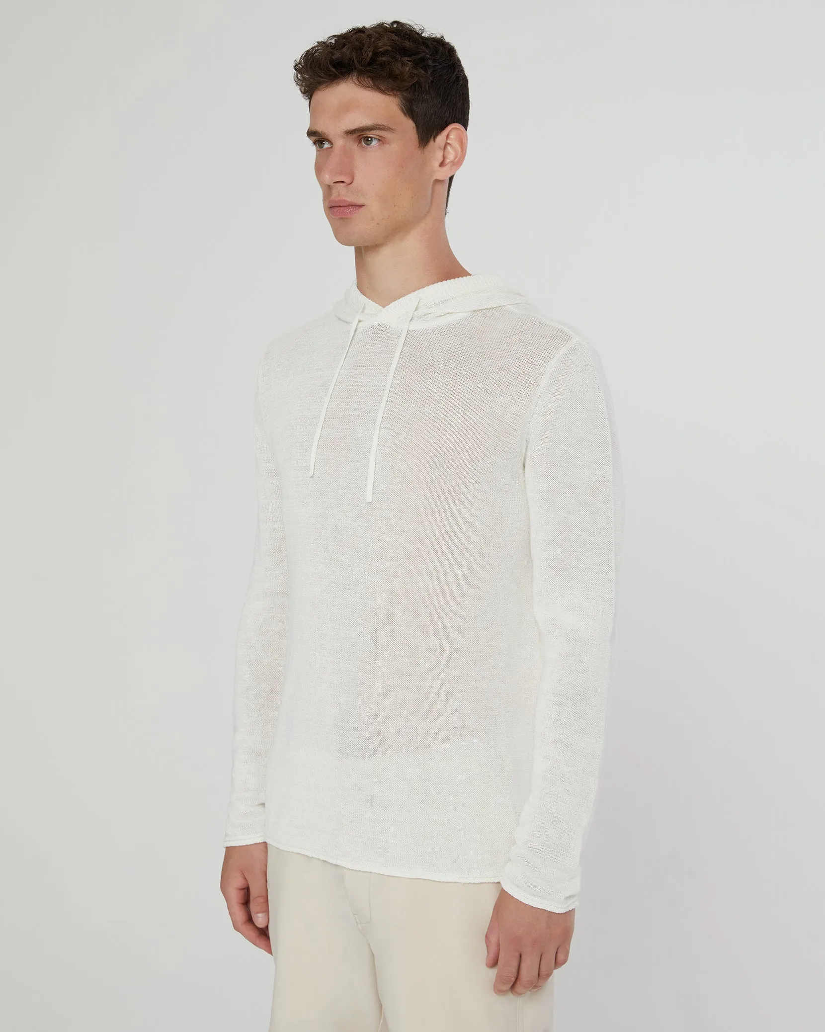 Frank Hooded Linen Sweater