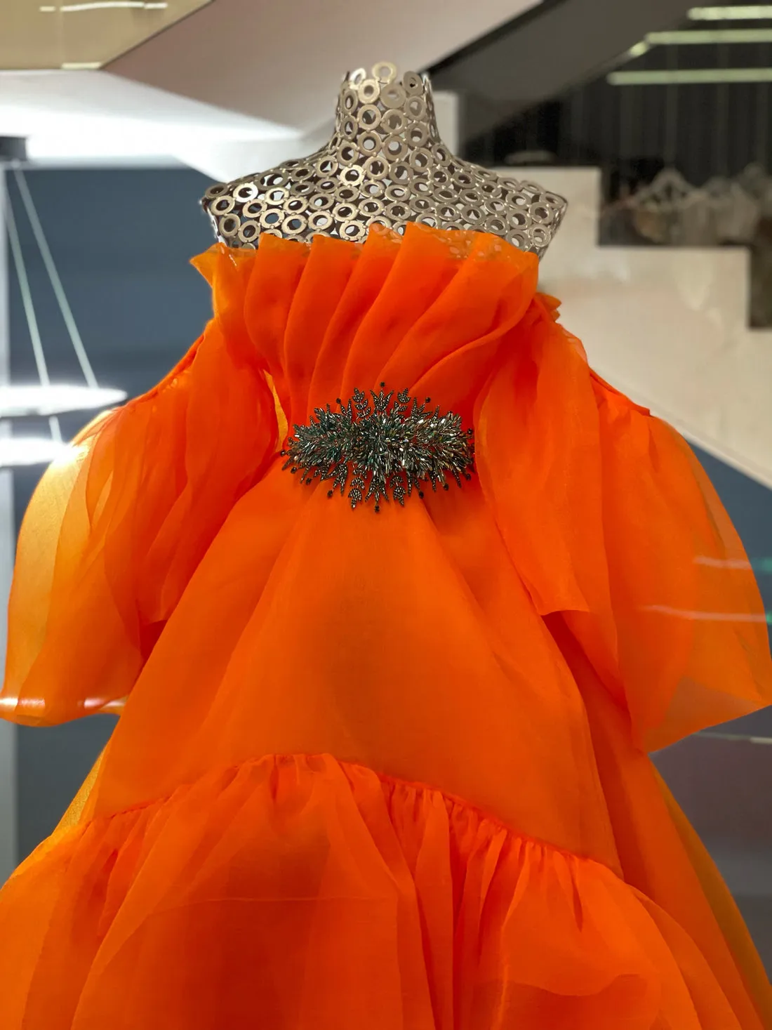 Gabriella Beautiful Orange Evening Dress