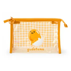 Gudetama Clear Checked Pouch