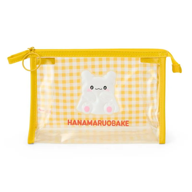 Hanamaruobake Clear Checked Pouch