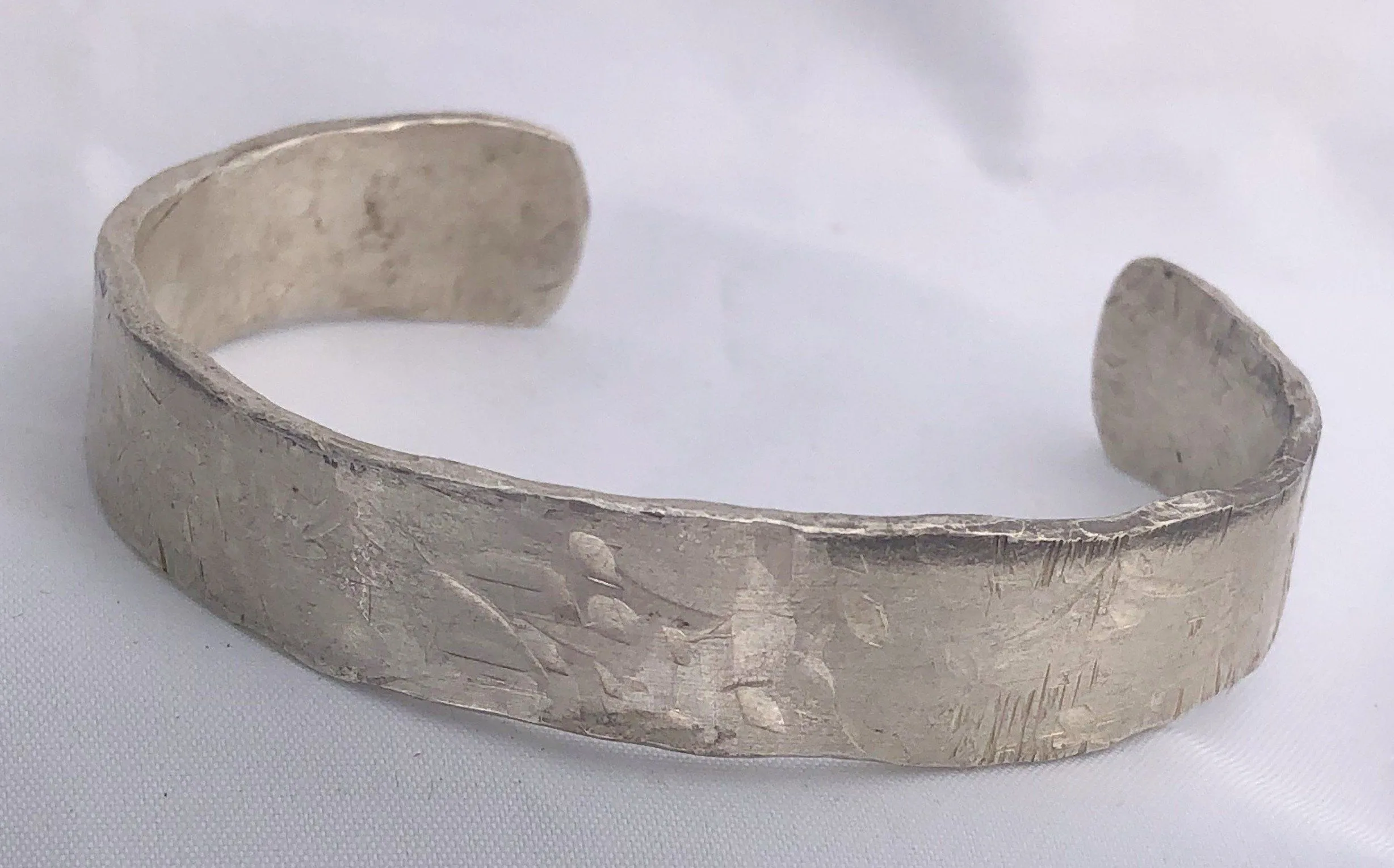Hand Forged Sterling Silver Bracelet