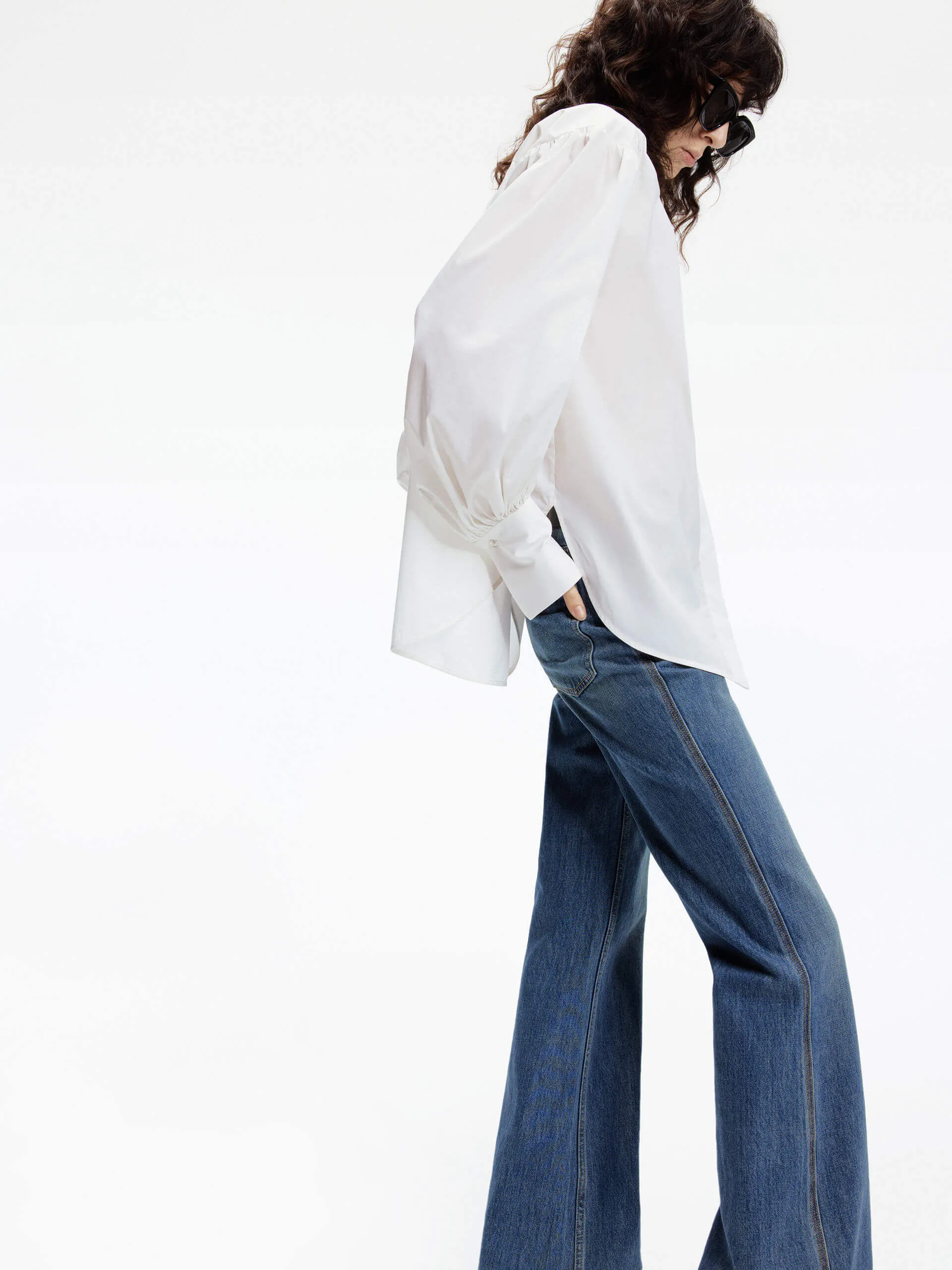 Low Rise Flared Jeans
