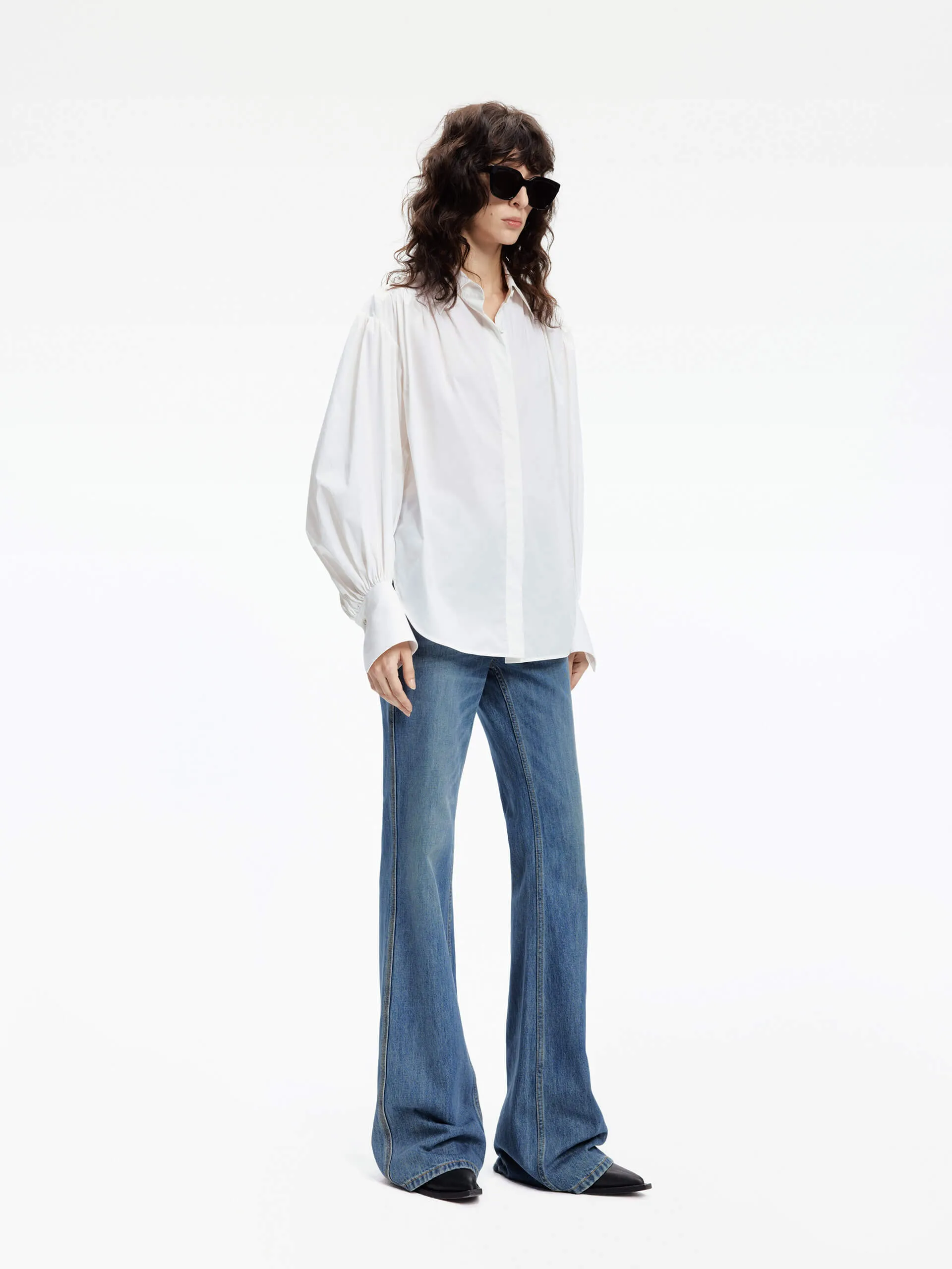 Low Rise Flared Jeans