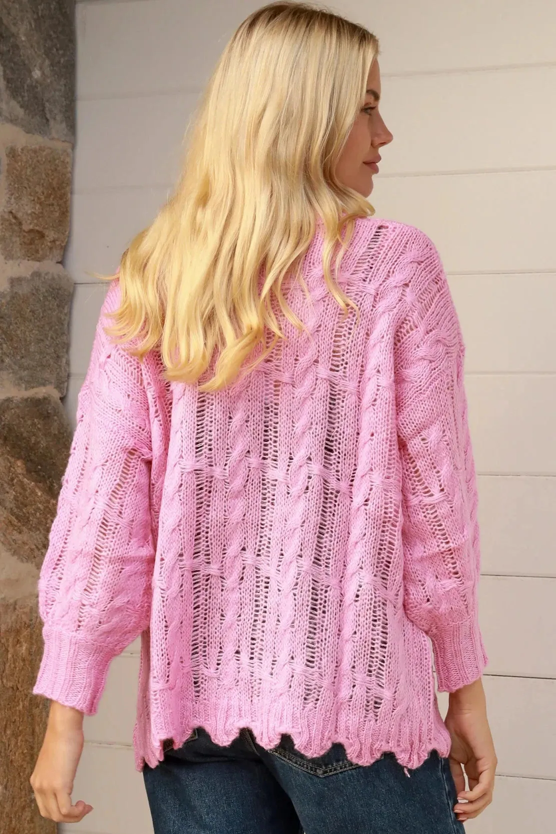 LUELLA KNIT SWEATER PINK