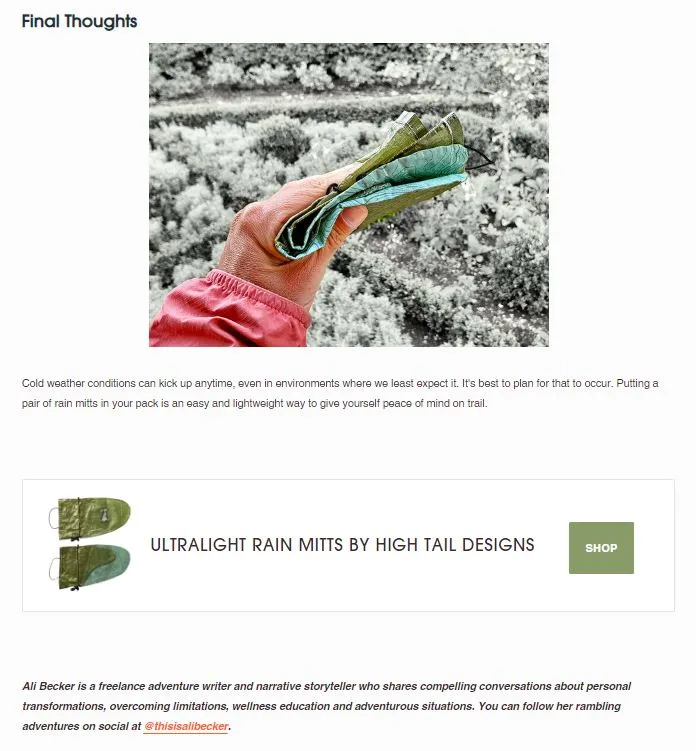 Rain Mitt "Lunar"