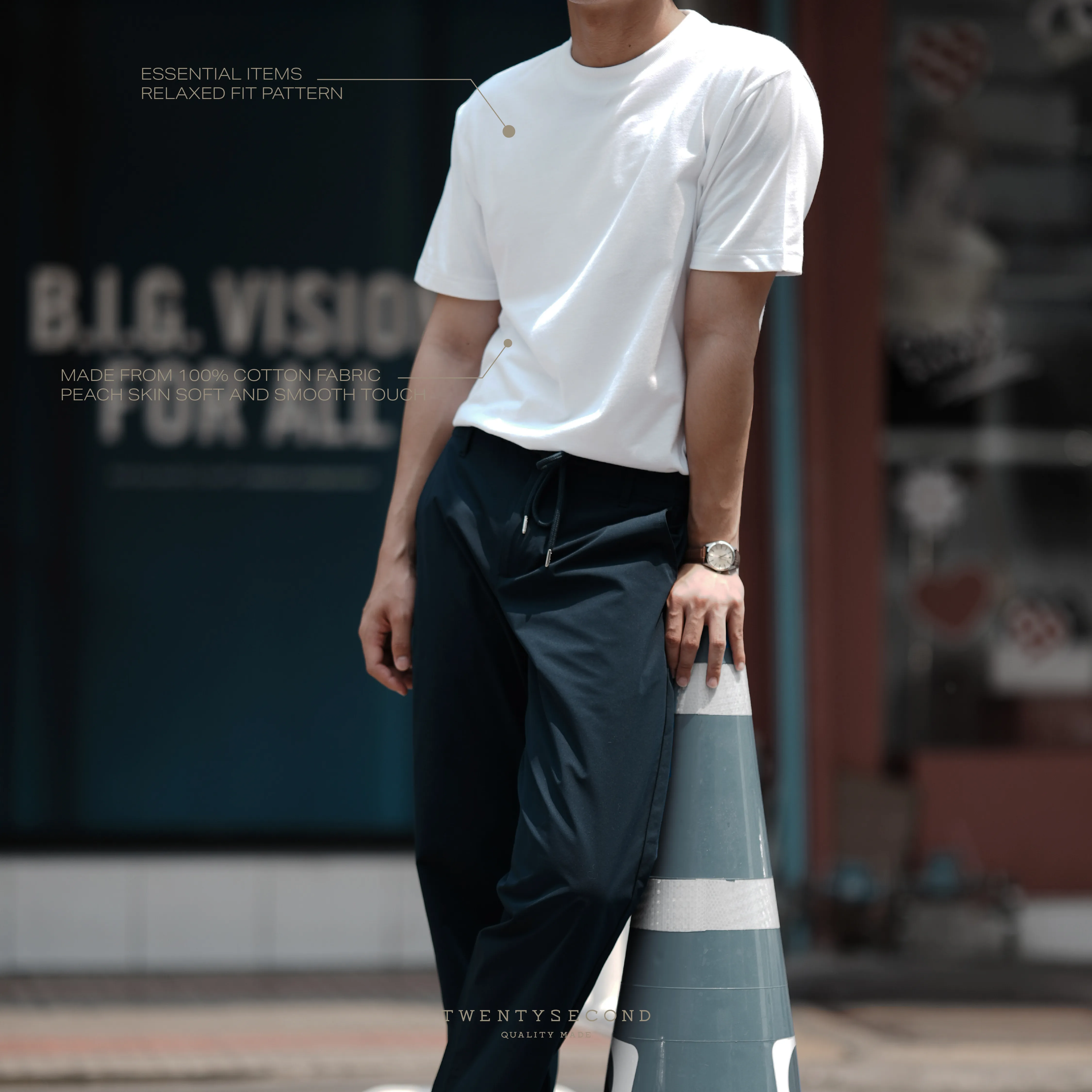 SUPER SOFT COTTON TEE - WHITE