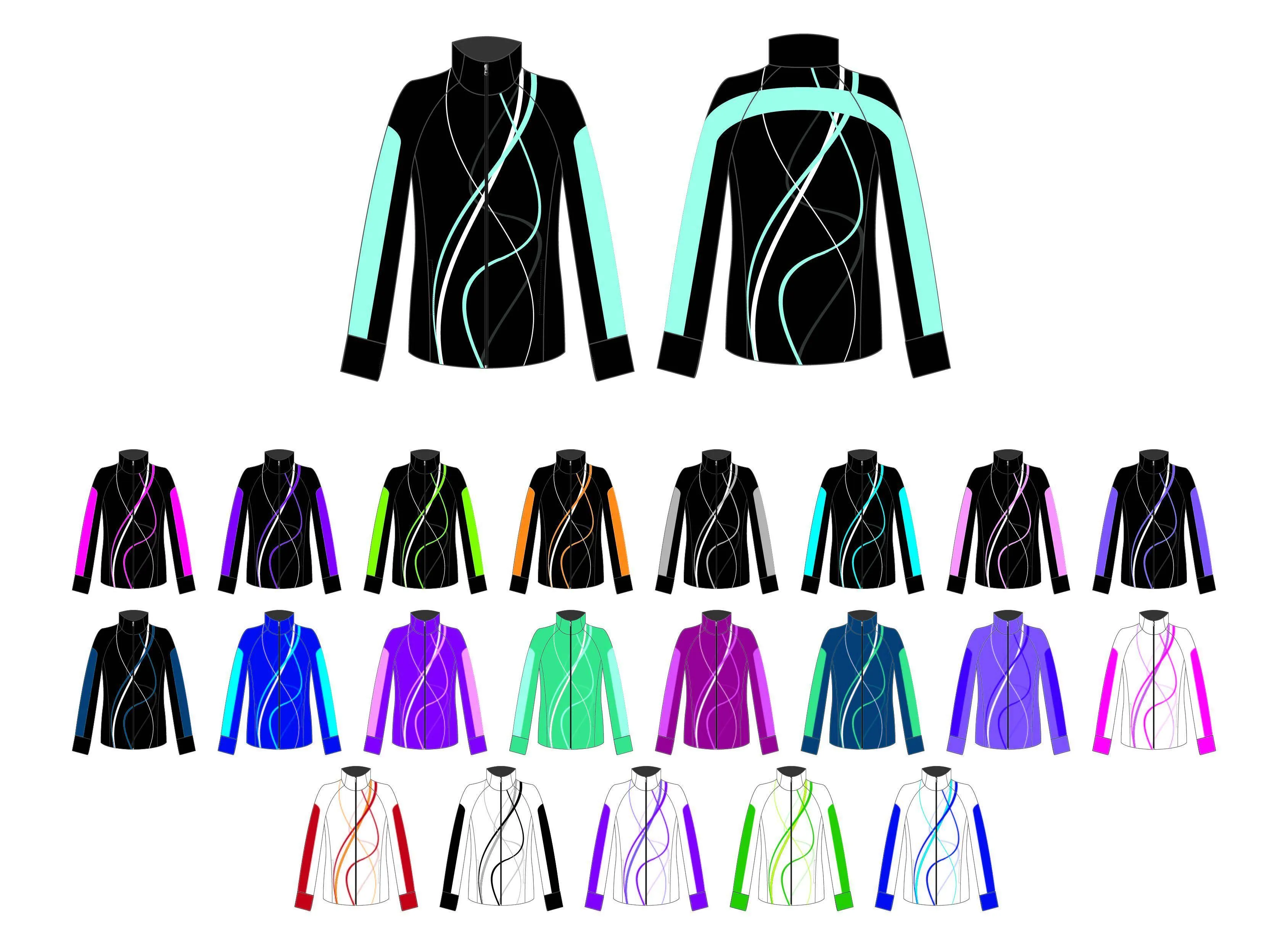 Swirls Yoga Jacket